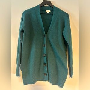 Loft Outlet Green Boyfriend Cardigan